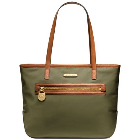 michael kors nylon groen|michael kors small nylon tote.